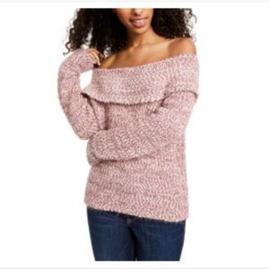 Freshman Juniors' Off-the-Shoulder Fuzzy S…